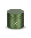 Toothless Herb And Spice Grinder With Extra Storage For Everyday Kitchen Bosses Aircraft Grade Aluminum Manual Grinder Two And A Half Inch Matte Green Finish Smooth Jam Free Grind front view