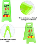 Slow Kids At Play Signs For Street Double Sided With Reflective Tape High Visibility Children At Play Safety Sign 2 Pack Green