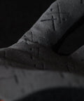 Detailed view of Hi Viz Pro Work Gloves With Reflective Accents EXO Embossed Palm Medium Size Grippy Durability.