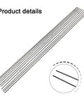 304 Stainless Steel TIG Wire Low Spatter For Clean Welds, Smooth Feed, 1.6mm to 3.2mm Silver Rods, 10 Pcs for Metal Fabrication And Repairs