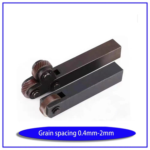 Lathe Knurling Tool Set With Single And Double Wheel 0.4mm To 2mm Knurling Range Straight Grain Mesh Alloy Tool Steel