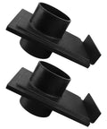 Heavy Duty 2 Pack 2.5 Inch Dust Collector Blast Gates offering no sweat mounting and snappy airflow control. Durable ABS plastic design.