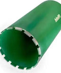 Aggressive Diamond Turbo Core Drill Bits 7 Inch With V Tip For Core Drill Stand Rigs in green with steel segments
