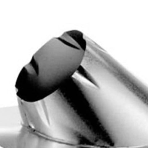 Close-up of Six Inch Adjustable Roof Flashing For 0/12 To 6/12 Pitch Chimneys, Weatherproof Class A DuraPlus 2100F Roof Flashing