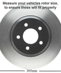 Image of a 12-inch rotor from the 2WD Front Wheel Bearing Hubs Brake Kit With 12 Inch Rotor For Chevy GMC Silverado Sierra Yukon XL Express Savana 2500 Tahoe Replacement Includes Rotors And Pads.