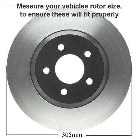 Image of a 12-inch rotor from the 2WD Front Wheel Bearing Hubs Brake Kit With 12 Inch Rotor For Chevy GMC Silverado Sierra Yukon XL Express Savana 2500 Tahoe Replacement Includes Rotors And Pads.