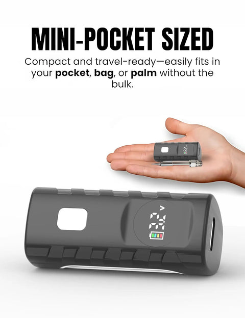 Dope Cordless Mini Solder Pen With Rechargeable Battery fits in hand, USB C Charging, Portable Black Soldering Tool, LED Display