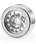 1.3 Inch Beadlock Aluminum RC Wheel Set For 1/18 TRX4M And 1/24 Axial SCX24 Crawler Upgrades In Silver Three Piece