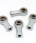 Four Pack Female Rod End Joint Bearing M10x1.25 Self Lubricating SI10T K Ball Bearing For Linkages And Machinery Use Durable Steel Construction Great For Robotic Arms And Automotive Projects, four steel rod ends