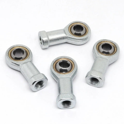 Four Pack Female Rod End Joint Bearing M10x1.25 Self Lubricating SI10T K Ball Bearing For Linkages And Machinery Use Durable Steel Construction Great For Robotic Arms And Automotive Projects, four steel rod ends