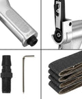 Top Shelf Pneumatic Air Belt Sander With A Ridiculously Fast 10 Mm Track And Hog Wild 16000 Rpm Motor parts and accessories set