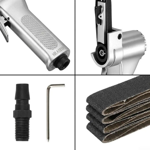 Top Shelf Pneumatic Air Belt Sander With A Ridiculously Fast 10 Mm Track And Hog Wild 16000 Rpm Motor parts and accessories set