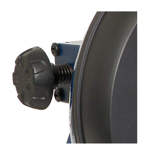 Close-up of adjustment knob on Variable Speed Belt and Disc Sander 1 Inch By 30 Inch Belt With 6 Inch Disc Three Quarter HP 120V Home Shop Tool.