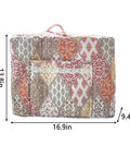 Sewing Machine Cover With Storage Pockets And Quilted Floral Dust Cover Foldable Fabric Storage Basket size 16.9x13.8x9.4 inches