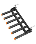 Clamp On Debris Forks For 58 Inch Pallet Forks, 4000 lbs capacity, heavy duty 6 fork set for tractor, loader, skid steer attachments