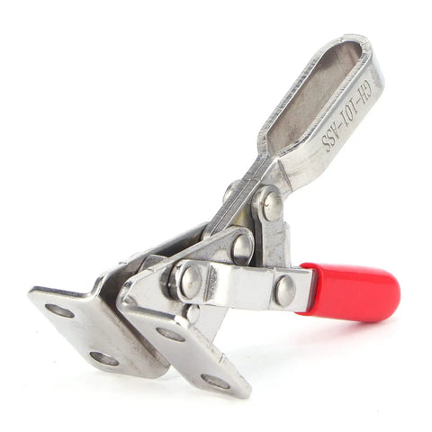 Beefy Industrial Grade Stainless Steel Toggle Clamp With Quick Release For Metalworking And Welding 60kg Holding Capacity, side view