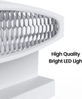 Close-up of LED section on Solar Post Cap Lights Outdoor 24 LED With Two Color Modes Warm White And Cool White, 12 Pack