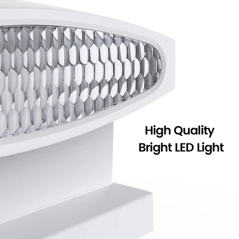 Close-up of LED section on Solar Post Cap Lights Outdoor 24 LED With Two Color Modes Warm White And Cool White, 12 Pack