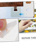 50 Pack Vertical Blind Repair Tabs Kit Quick And Easy Fix For Vertical Blinds With Strong Adhesive Tabs Durable Replacement Parts For Damaged Slats And Broken Blinds