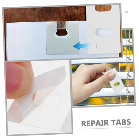 50 Pack Vertical Blind Repair Tabs Kit Quick And Easy Fix For Vertical Blinds With Strong Adhesive Tabs Durable Replacement Parts For Damaged Slats And Broken Blinds