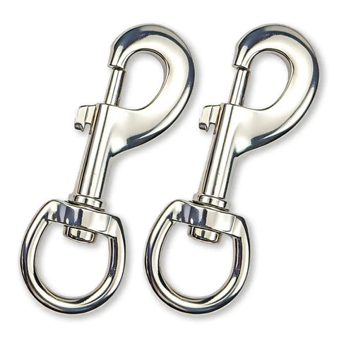 3.2 Inch Swivel Snap Hooks 2 Pack Stainless Steel Trigger Clips, Heavy Duty Corrosion Resistant 360 Degree Rotating Eye Bolt Snaps For Dog Leash