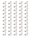 Flat Round Head Rivet Bolt Set Durable Installation Kit For Scrapbooking And Craft Lovers 50 Pairs M5 Rivet Nuts Easy Install