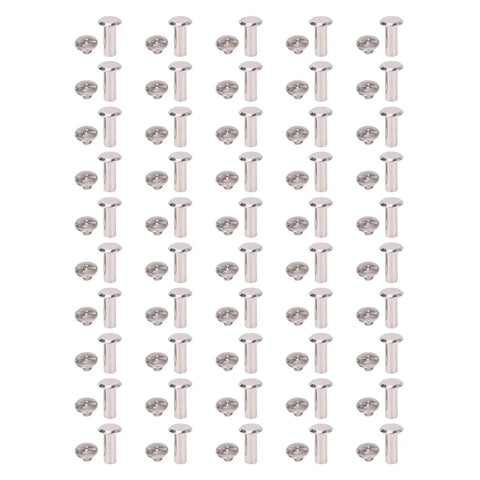 Flat Round Head Rivet Bolt Set Durable Installation Kit For Scrapbooking And Craft Lovers 50 Pairs M5 Rivet Nuts Easy Install