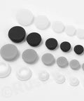 Top Rack 120 Pc Clear Rubber Hole Plugs Kit With 9 Sizes Silicone Snap Lock Seals Waterproof Sealing Buttons For Kitchen Furniture Diy Fixes Perfect Stuff, assorted sizes