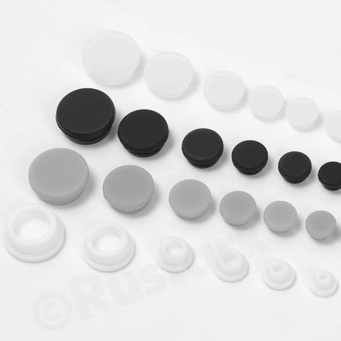 Top Rack 120 Pc Clear Rubber Hole Plugs Kit With 9 Sizes Silicone Snap Lock Seals Waterproof Sealing Buttons For Kitchen Furniture Diy Fixes Perfect Stuff, assorted sizes