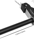 20mm Bench Dog Clamps 2 Pack For Long Throat Hold Down On MFT Tables Heavy Duty Aluminum Clamp Set shown with dimensions