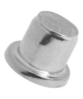Close-up of a steel dowel from the Steel Dowel Center Pin Set For Wood Centering Holes 6 8 10 12mm Pins Four Piece Tenon Center Tool Kit