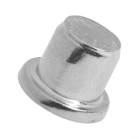 Close-up of a steel dowel from the Steel Dowel Center Pin Set For Wood Centering Holes 6 8 10 12mm Pins Four Piece Tenon Center Tool Kit