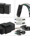 Close-up of High Performance CDI Module Box Ignitor For Polaris Sportsman 335 400 500 Scrambler with wiring connectors