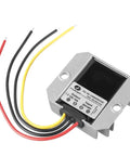 Heavy Duty Plug And Play Dc To Dc Step Down Converter 72V To 12V 5A 10A Voltage Regulator with four wires for power setup.