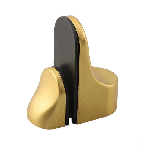 Gold Wall Mounted Shelf Bracket Adjustable Zinc Alloy Clamp Fits 3 to 22mm Glass Or Wood Shelves Heavy Duty Secure Display