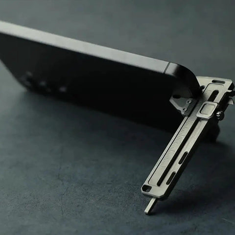Close-up of Pocket Vernier Caliper Ruler 0 To 50mm For Precise Outer Inner Diameter Measurements Zinc Aluminum Alloy Sliding Scale