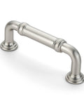 10 Pack Brushed Nickel Cabinet Pulls 3 Inch Vintage Cylindrical Drawer Handles for Cabinets Dresser Cupboards Kitchen Hardware