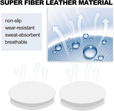 4 Pair Self Adhesive Shoe Hole Patches For Holes In Sneakers Leather Shoes And High Heels Heel Repair Kit Durable Microfiber Leather Patches with non-slip, sweat-absorbent properties