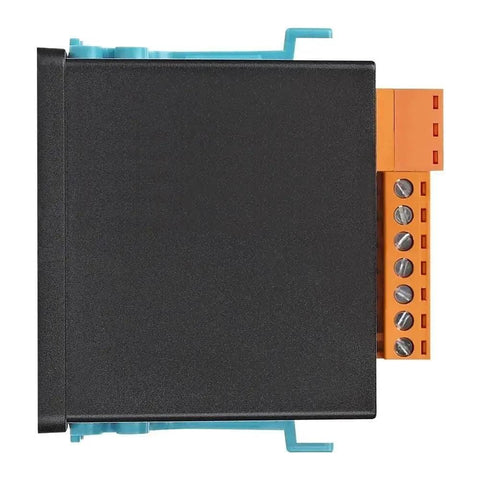 Side view of Three Phase Digital Multimeter 12 In 1 Panel Meter With L-L And L-N Voltage, PCB rail mounting for industrial use.