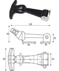 Heavy Duty Rubber Latch Set Of 2 With Flexible Draw Latches Stainless Steel Brackets T Handle Hasp dimensions and design.