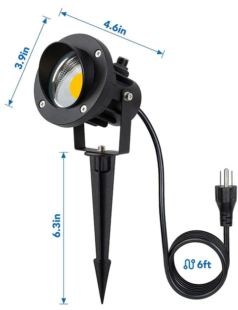 Outdoor Led Spotlight With Dusk To Dawn Sensor 20W 2000 Lumen Super Bright 3000K Warm White Waterproof Landscape Lights