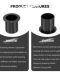 Top Shelf 10 Pack Flanged Sleeve Bearings Made From Solid Pom Plastic Bushings With 16mm Inner Diameter And 18mm Outer Diameter: POM sleeves.