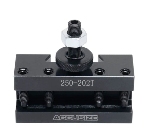 BXA Style 2 Extra Large Quick Change Tool Holder for Three Quarter Inch Turning Tools, lathe post adapter, front view