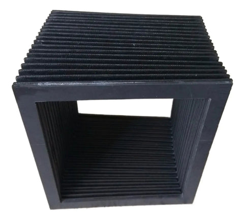 Square Machine Tools Protection Bellow Heavy Duty Shield For Industrial Equipment, Outer 300mm By 300mm, Inner 260mm By 260mm