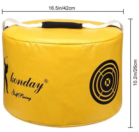 Golf Swing Training Hitting Bag Pro Power Smash Bag For Indoor Outdoor Practice Waterproof Durable Yellow Real Feel Swing Aid