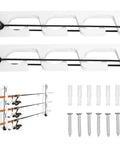 Three Rod Wall Mount Fishing Rod Holders For Garage And Wall Storage Organizer Gear Equipment Keeps Rods From Slipping And Clutter Free Easy To Install