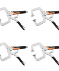 4 pack of 6 Inch C Clamp Locking Pliers Heavy Duty Vise Grip Welding Clamp With Swivel Pads for Woodworking Home Metalworking Auto Repair