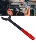 NOENNULL camshaft pulley holder tool with red handle and black steel body, adjustable opening for cam sprocket removal