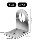Two Pack Stainless Steel Water Filter Housing Brackets For Wall Mount Durable Corrosion Resistant Faucet Brackets For Install Heavy Duty