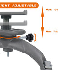 Adjustable Front Shooting Rest for Rifle and Outdoor Hunting, Rock Solid Gun Rest With 7.25 To 10.85 Inch Height displayed close-up